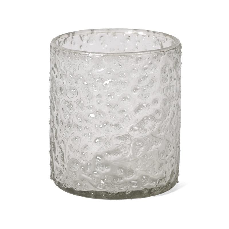 Ljuslykta glas Lilly bubbel 8 cm - Bild 2