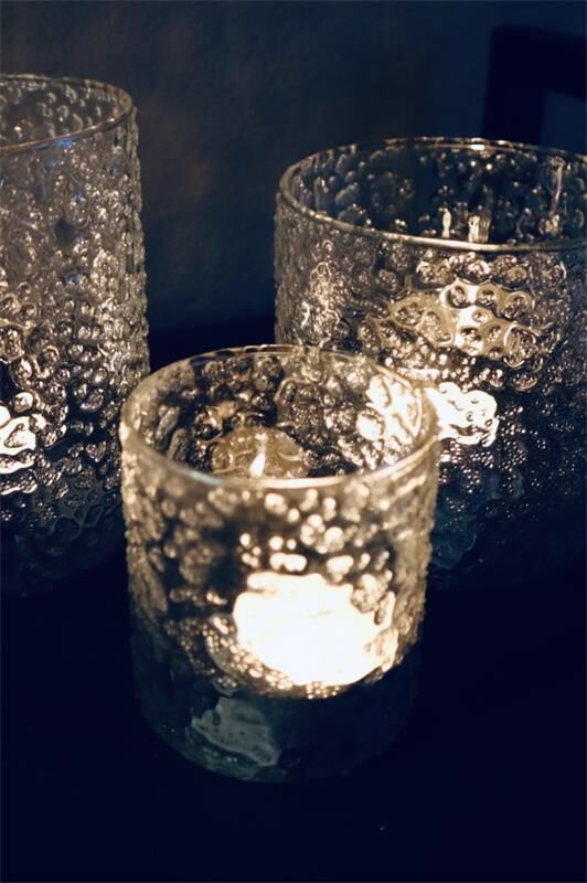 Ljuslykta Lilly glas 8 cm