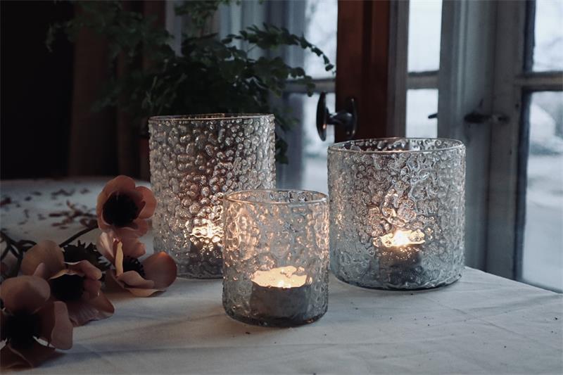 Ljuslykta Lilly glas 8 cm