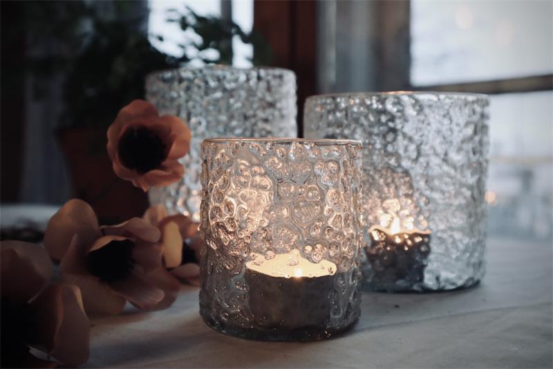 Ljuslykta Lilly glas 8 cm