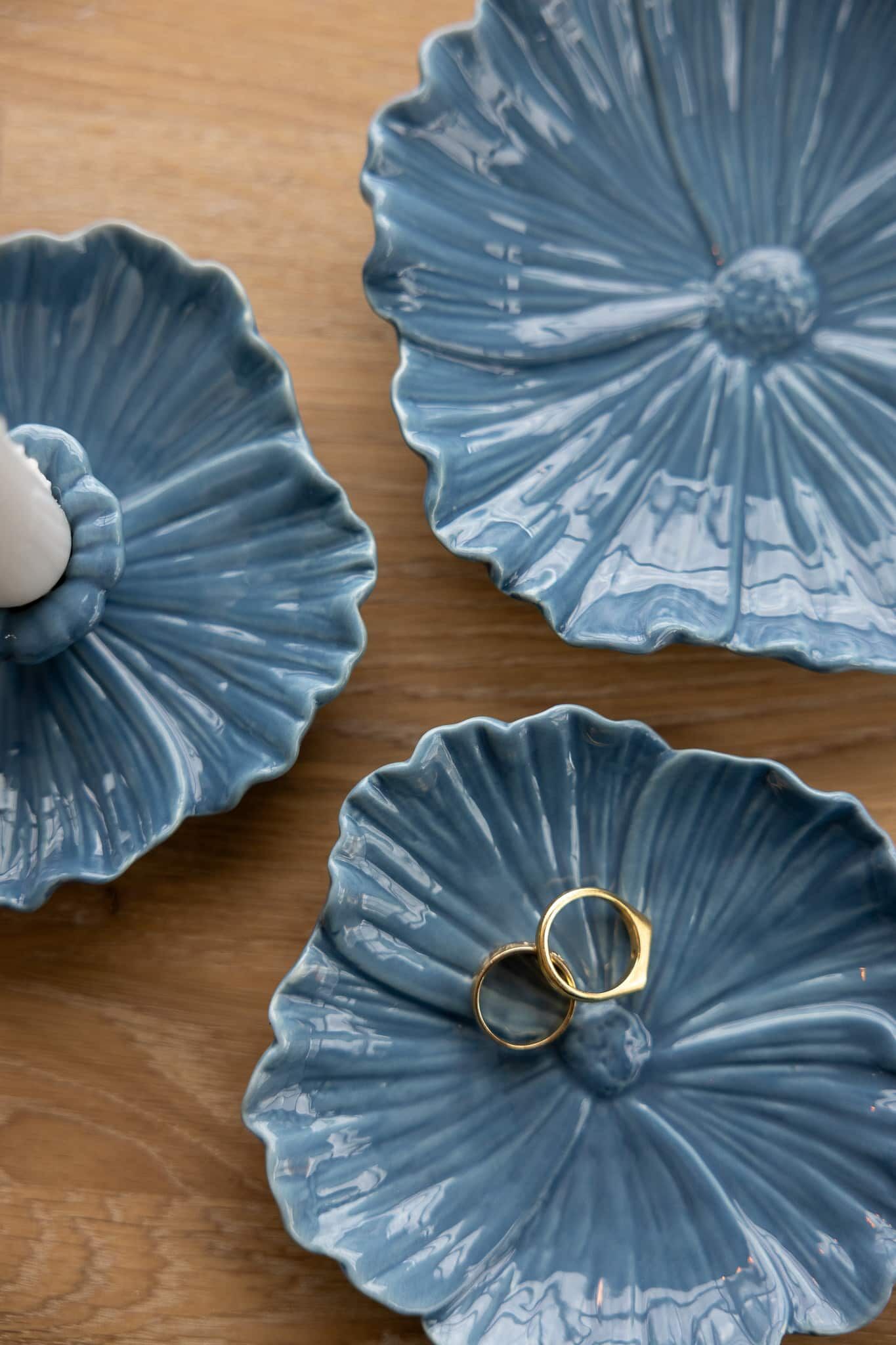 Storefactory Keramikfat Blomster blå 3