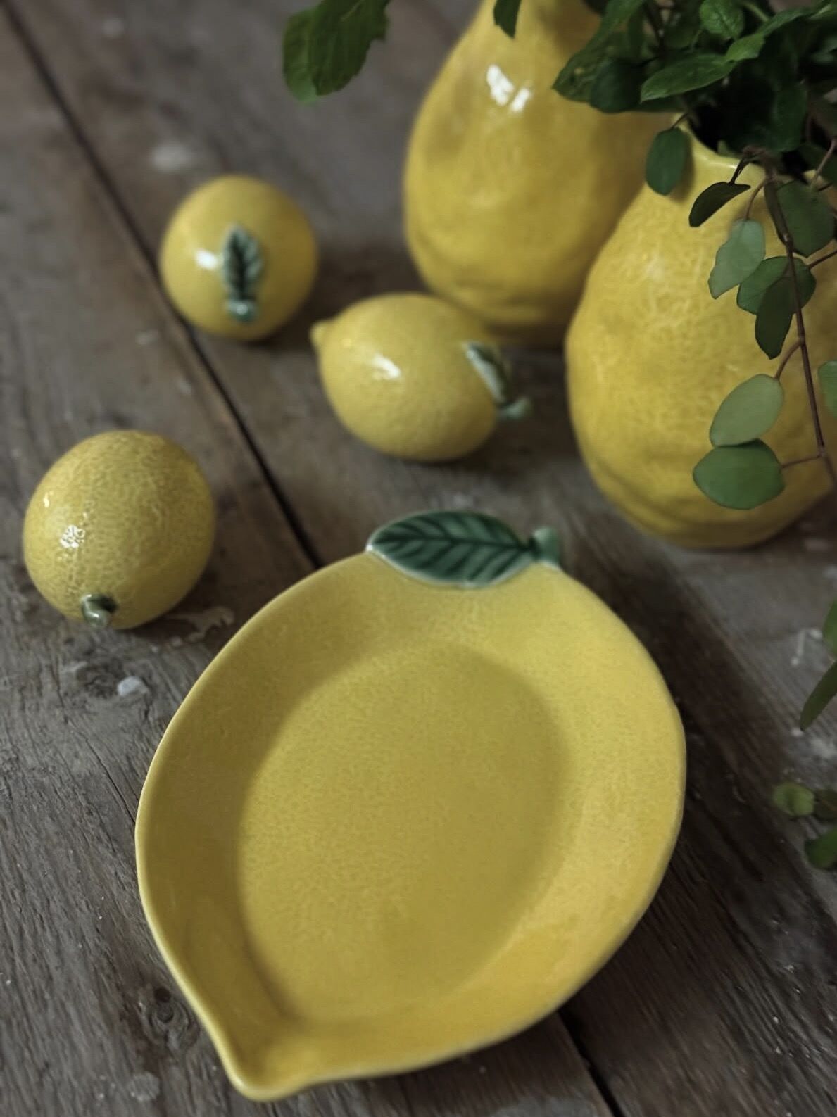 Keramikfat citron